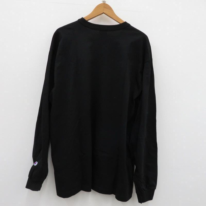 W)TAPS | ダブルタップス ×Champion Academy L/S T-Shirts 半袖Ｔシャツ 232HBCHD-CSM02S/C8-Z411 ブラック サイズ：XL【瀬戸大橋店】