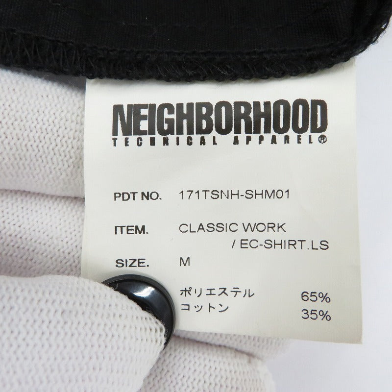 NEIGHBORHOOD | ネイバーフッド CLASSIC WORK EC-SHIRT 長袖シャツ 171TSNH-SHM01 ブラック サイズ：M【瀬戸大橋店】