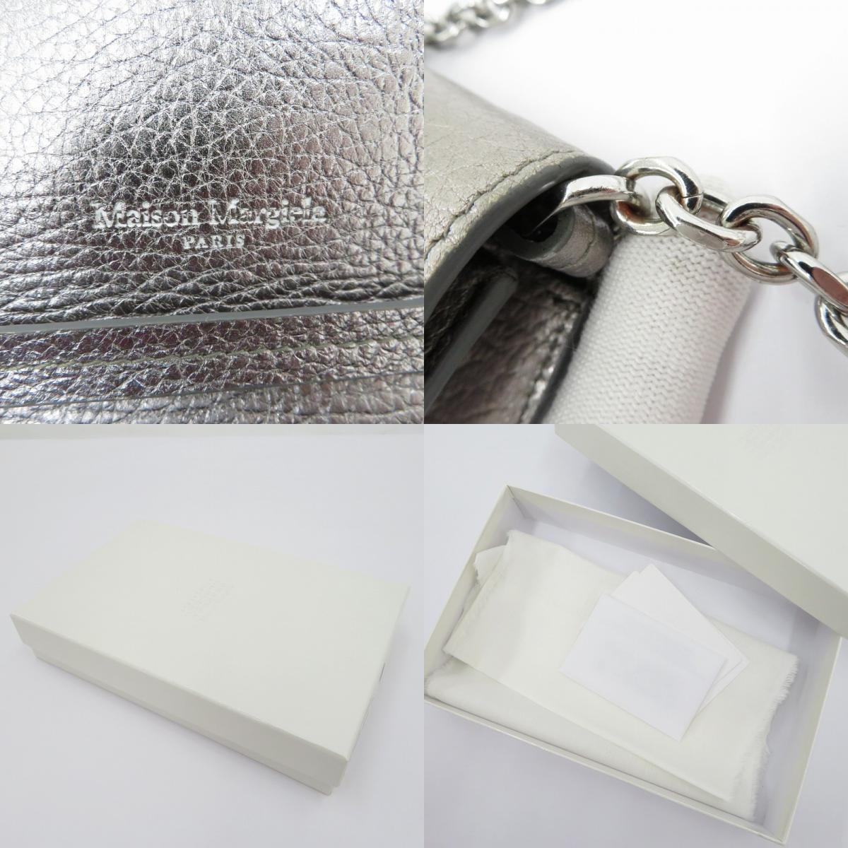 Maison Margiela | メゾンマルジェラ 4ｽﾃｯﾁﾁｪｰﾝｳｫﾚｯﾄ 長財布 SA3UI0008 シルバー【瀬戸大橋店】