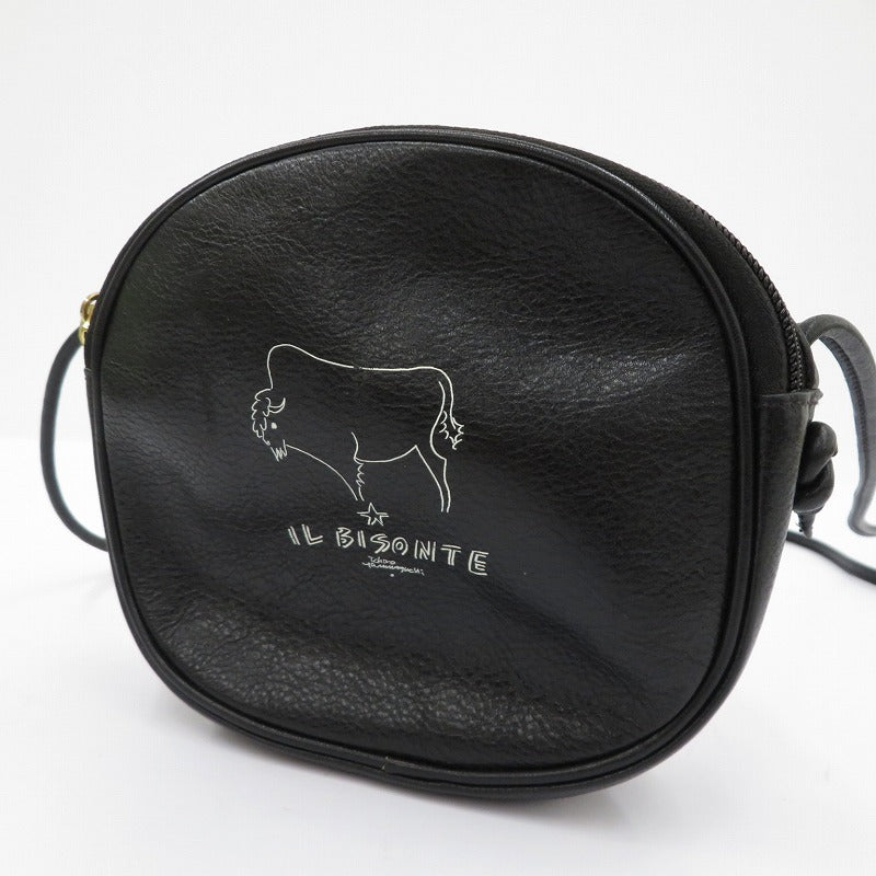 IL BISONTE | イルビゾンテ ショルダーバッグ ブラック【瀬戸大橋店】