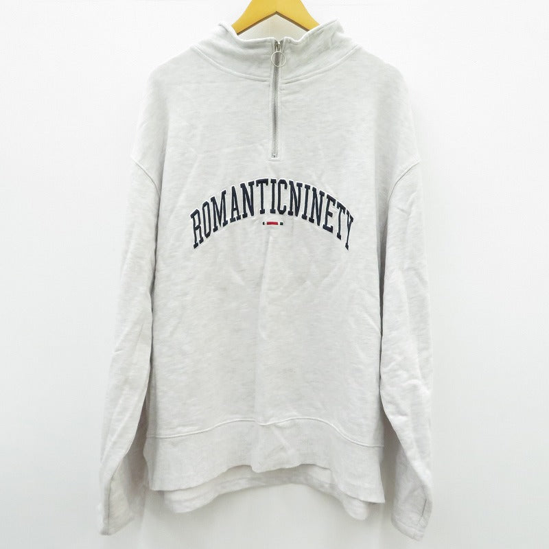 9090 | ナインティナインティ スウェット グレー サイズ：XL【瀬戸大橋店】