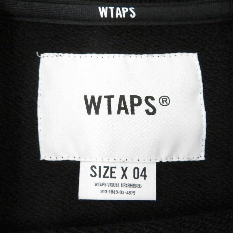W)TAPS | ダブルタップス Academy / Sweater / Cotton スウェット 251ATDT-CSM03 ブラック サイズ：4【瀬戸大橋店】