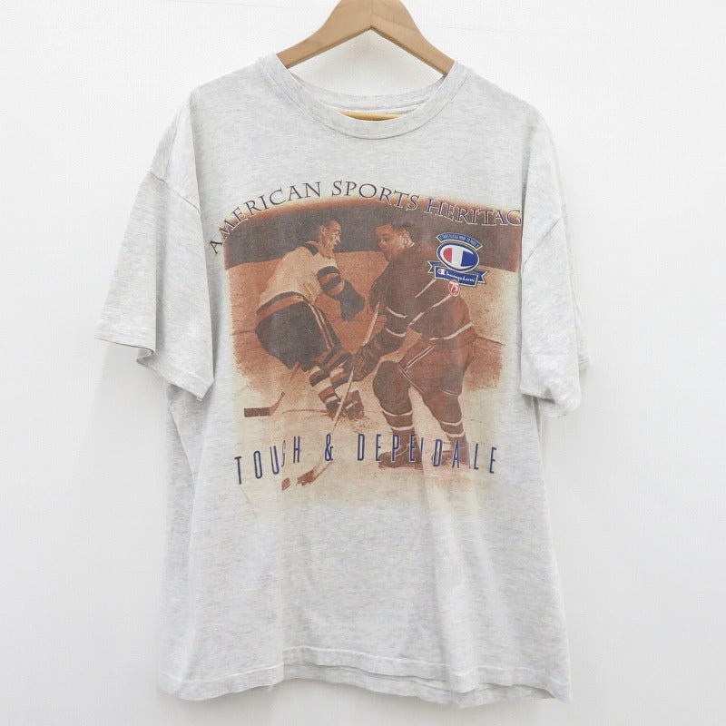 Champion | チャンピオン トリコタグ 半袖Ｔシャツ グレー サイズ：XL【瀬戸大橋店】
