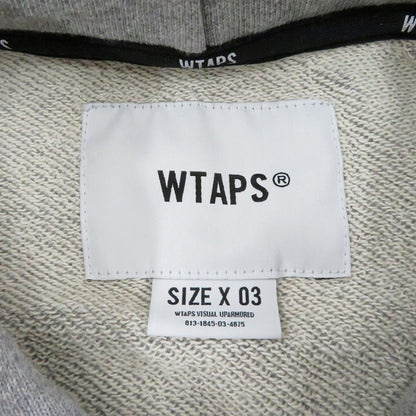 W)TAPS | ダブルタップス ACADEMY HOODY / COTTON パーカー 261ATDT-CSM05 グレー サイズ：3【瀬戸大橋店】
