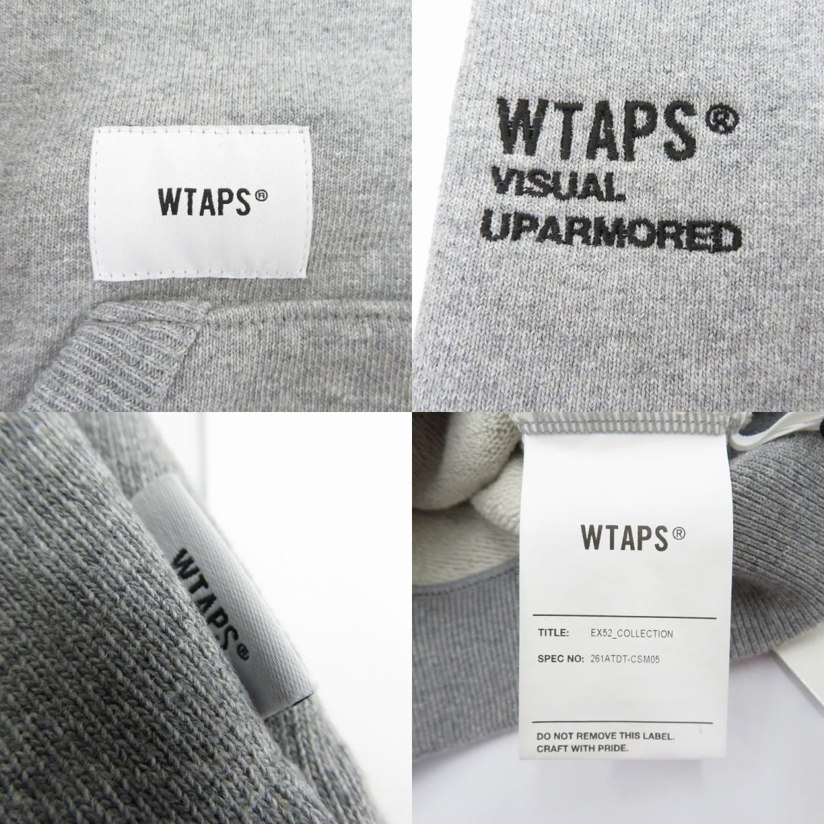 W)TAPS | ダブルタップス ACADEMY HOODY / COTTON パーカー 261ATDT-CSM05 グレー サイズ：3【瀬戸大橋店】