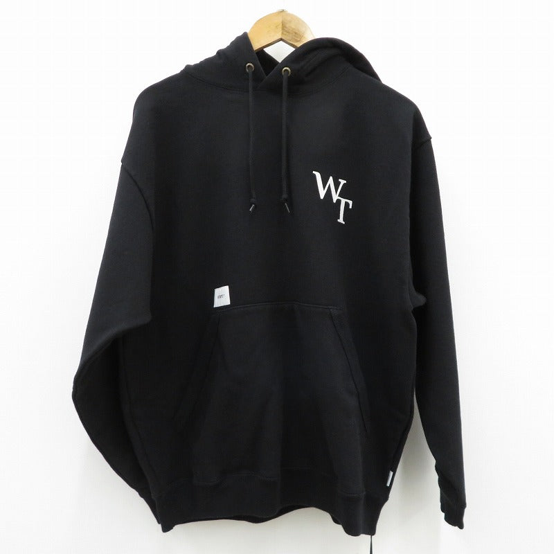 W)TAPS | ダブルタップス ACADEMY HOODY / COTTON パーカー 261ATDT-CSM05 ブラック サイズ：3【瀬戸大橋店】