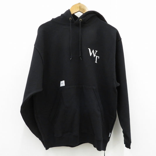 W)TAPS | ダブルタップス ACADEMY HOODY / COTTON パーカー 261ATDT-CSM05 ブラック サイズ：3【瀬戸大橋店】