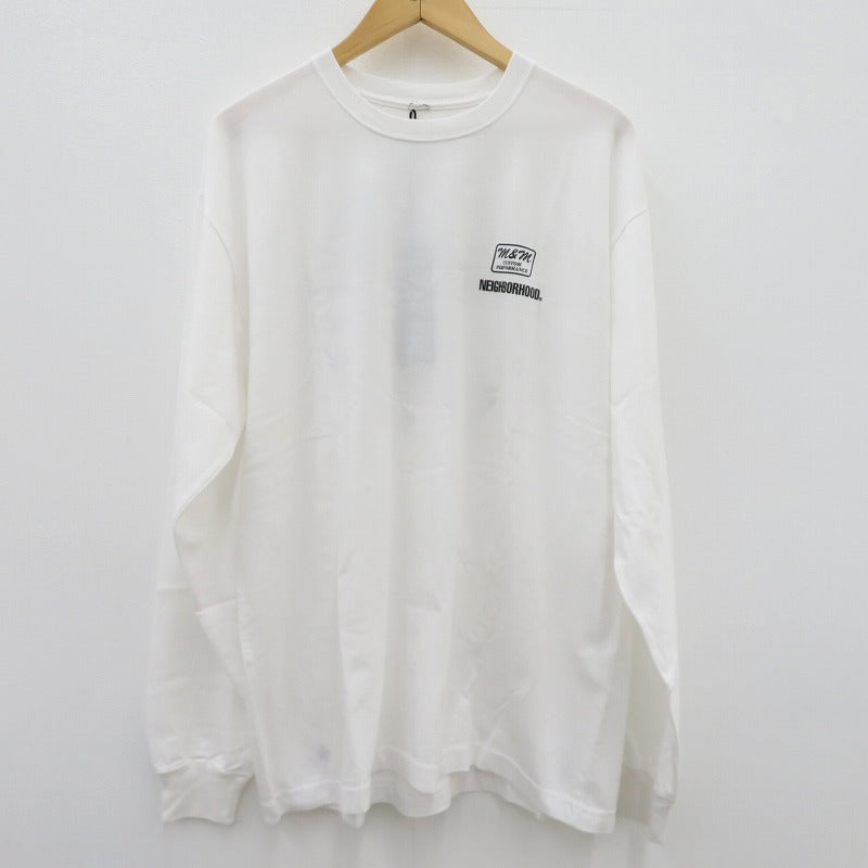 NEIGHBORHOOD | ネイバーフッド NH X M&M . TEE LS 長袖Ｔシャツ 262PCMMN-LT01 ホワイト サイズ：L【瀬戸大橋店】