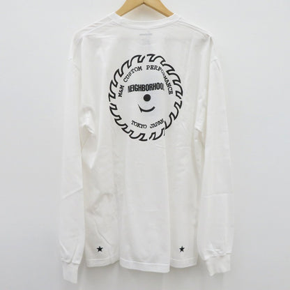 NEIGHBORHOOD | ネイバーフッド NH X M&M . TEE LS 長袖Ｔシャツ 262PCMMN-LT01 ホワイト サイズ：L【瀬戸大橋店】