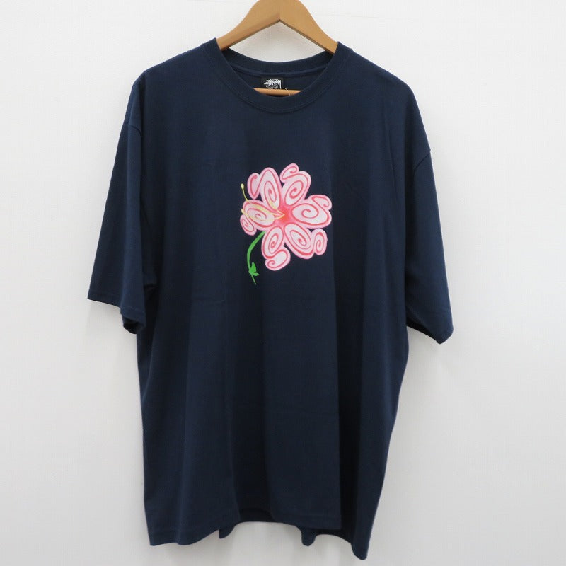 STUSSY | ステューシー S Flower Tee 半袖Ｔシャツ 26M1905189 ネイビー サイズ：XL【瀬戸大橋店】