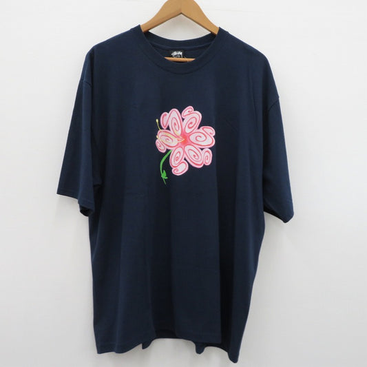 STUSSY | ステューシー S Flower Tee 半袖Ｔシャツ 26M1905189 ネイビー サイズ：XL【瀬戸大橋店】
