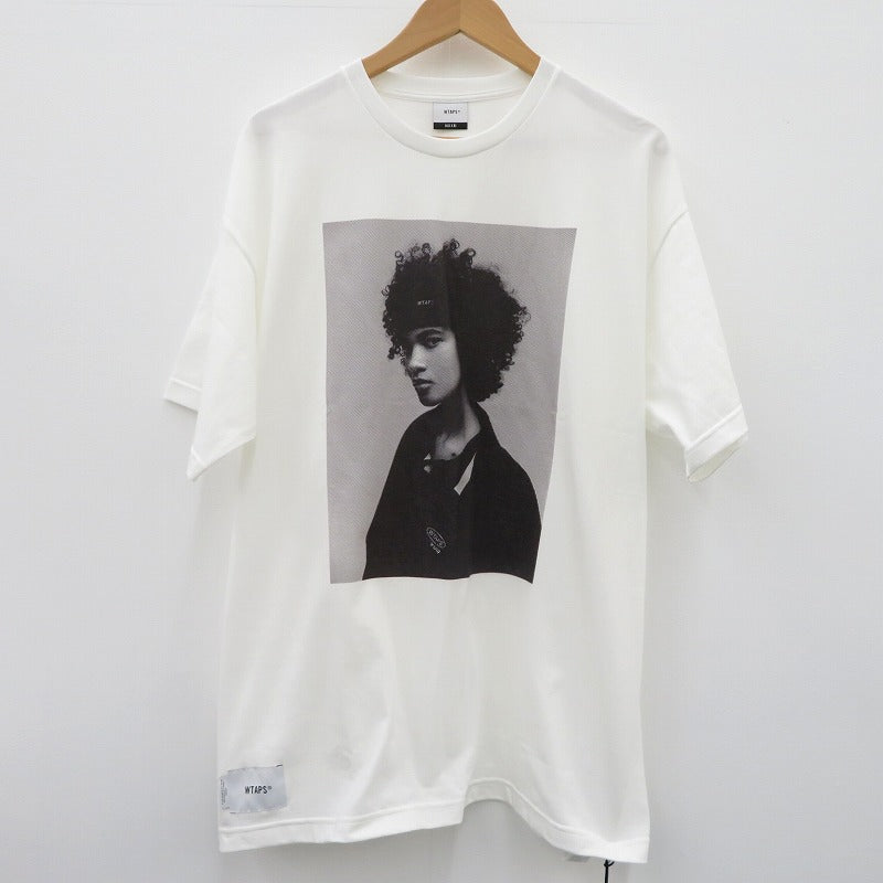 W)TAPS | ダブルタップス 261MV / SS / COTTON 半袖Ｔシャツ 261ATDT-STM01S ホワイト サイズ：3【瀬戸大橋店】
