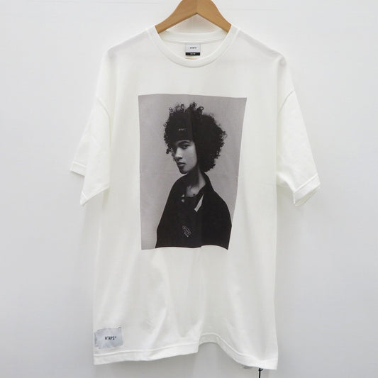 W)TAPS | ダブルタップス 261MV / SS / COTTON 半袖Ｔシャツ 261ATDT-STM01S ホワイト サイズ：3【瀬戸大橋店】