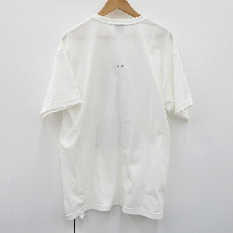 W)TAPS | ダブルタップス 261MV / SS / COTTON 半袖Ｔシャツ 261ATDT-STM01S ホワイト サイズ：3【瀬戸大橋店】