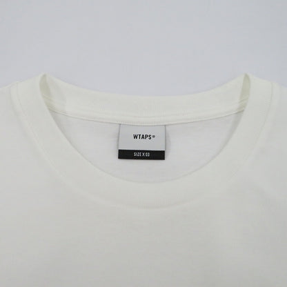 W)TAPS | ダブルタップス 261MV / SS / COTTON 半袖Ｔシャツ 261ATDT-STM01S ホワイト サイズ：3【瀬戸大橋店】