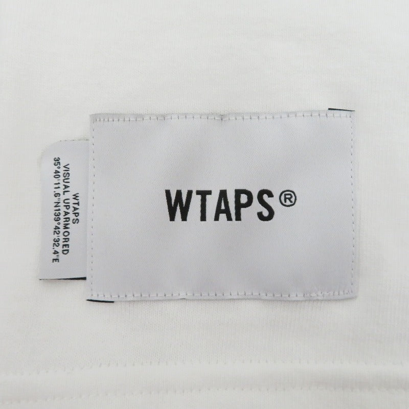 W)TAPS | ダブルタップス 261MV / SS / COTTON 半袖Ｔシャツ 261ATDT-STM01S ホワイト サイズ：3【瀬戸大橋店】
