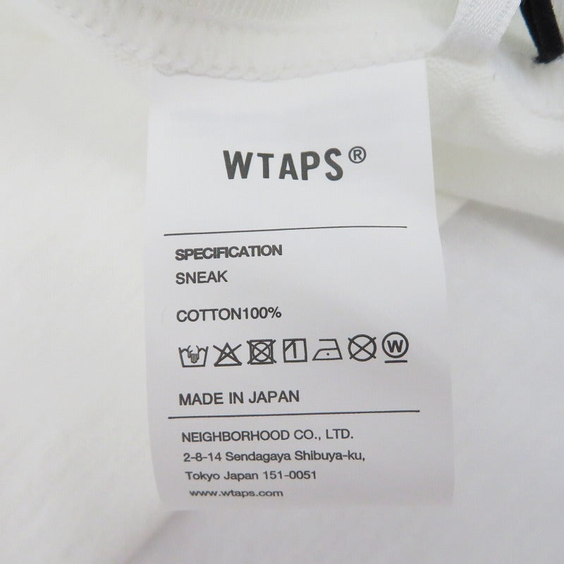 W)TAPS | ダブルタップス 261MV / SS / COTTON 半袖Ｔシャツ 261ATDT-STM01S ホワイト サイズ：3【瀬戸大橋店】