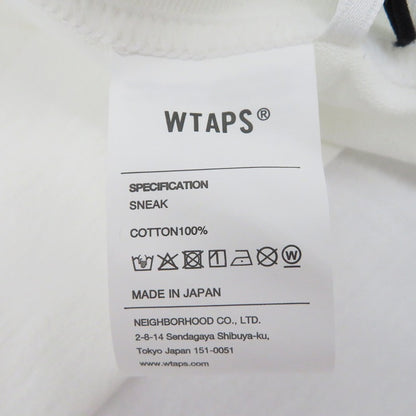 W)TAPS | ダブルタップス 261MV / SS / COTTON 半袖Ｔシャツ 261ATDT-STM01S ホワイト サイズ：3【瀬戸大橋店】