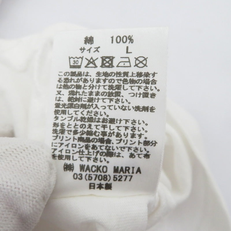 WACKOMARIA | ワコマリア 半袖Ｔシャツ 26SS-WMT-WT17 ホワイト サイズ：L【瀬戸大橋店】