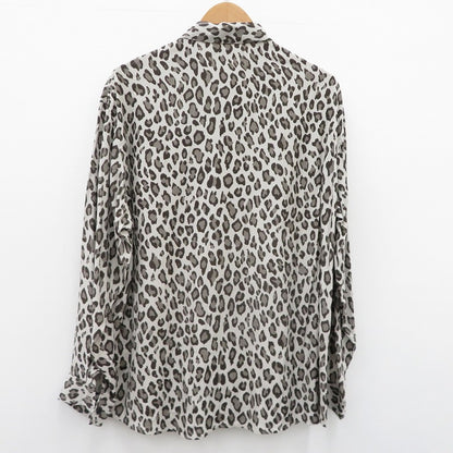 ROTTWEILER | ロットワイラー R9 LEOPARD L/S SHIRT 長袖シャツ RW24S0204 グレー サイズ：S【瀬戸大橋店】