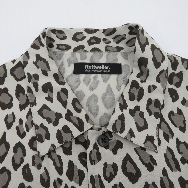 ROTTWEILER | ロットワイラー R9 LEOPARD L/S SHIRT 長袖シャツ RW24S0204 グレー サイズ：S【瀬戸大橋店】