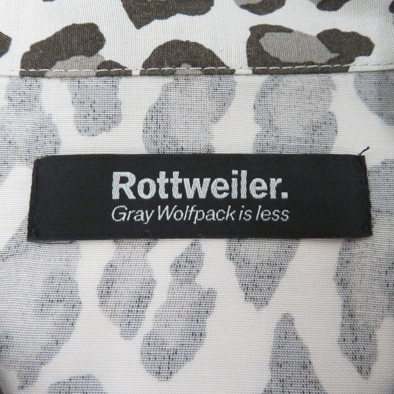 ROTTWEILER | ロットワイラー R9 LEOPARD L/S SHIRT 長袖シャツ RW24S0204 グレー サイズ：S【瀬戸大橋店】