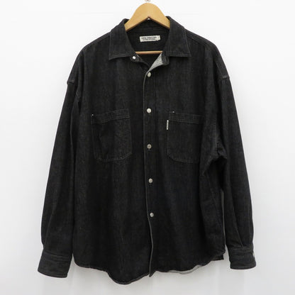 COOTIE | クーティー Denim Work Shirt その他トップス デニムシャツ ブラック サイズ：L【瀬戸大橋店】