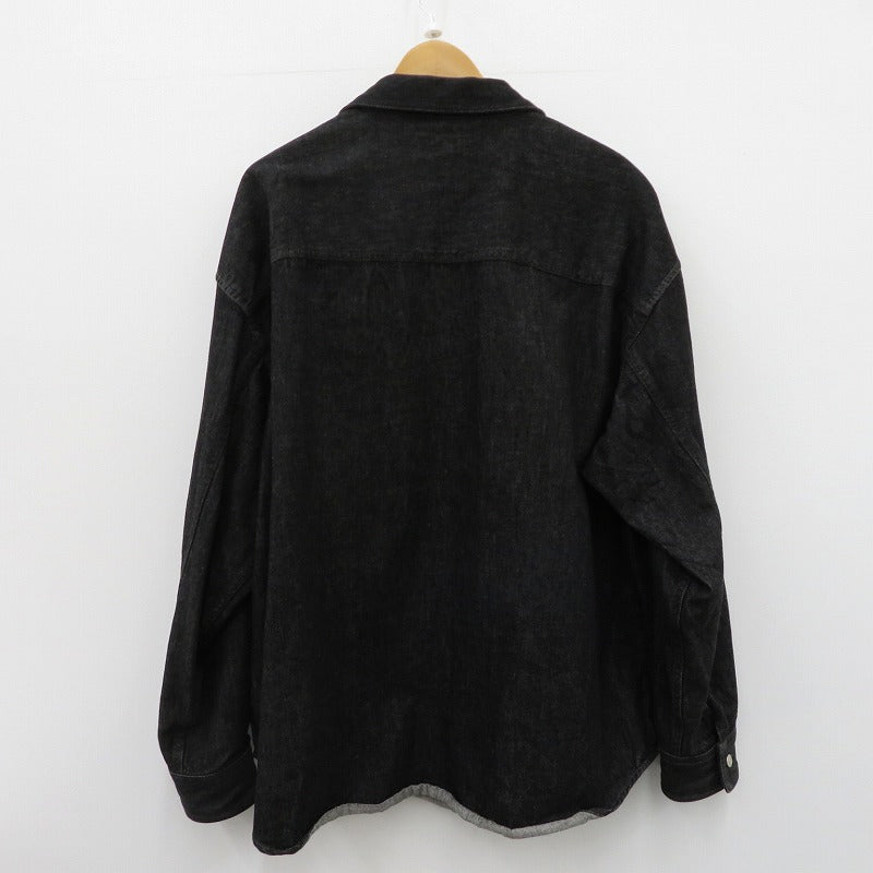 COOTIE | クーティー Denim Work Shirt その他トップス デニムシャツ ブラック サイズ：L【瀬戸大橋店】