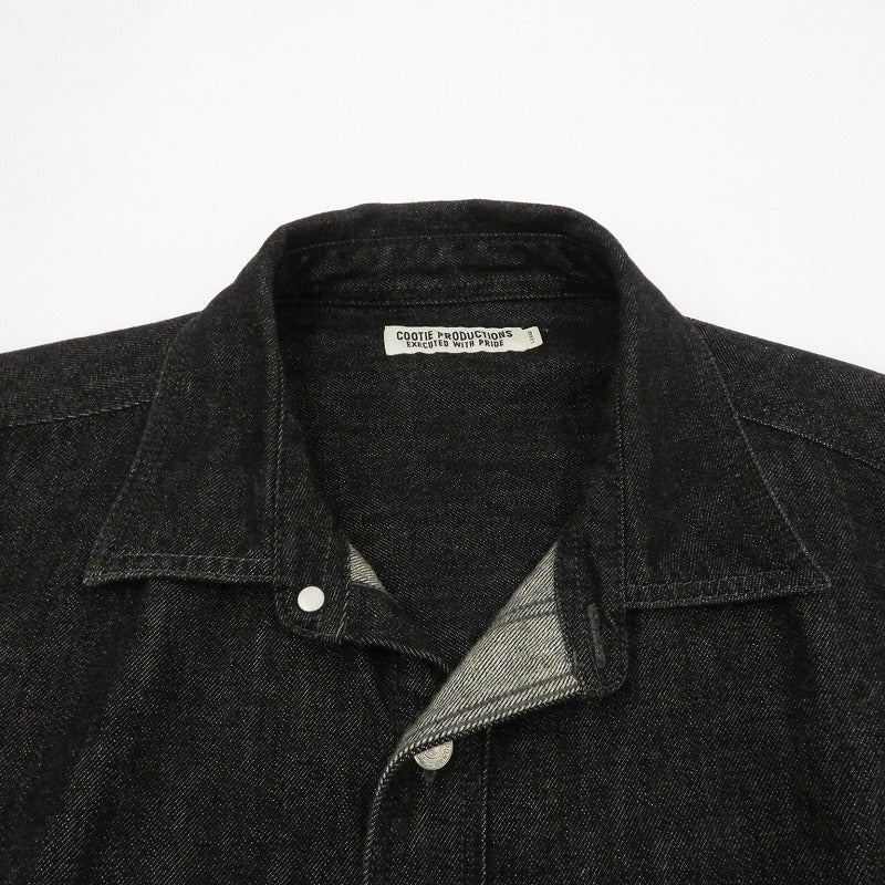 COOTIE | クーティー Denim Work Shirt その他トップス デニムシャツ ブラック サイズ：L【瀬戸大橋店】