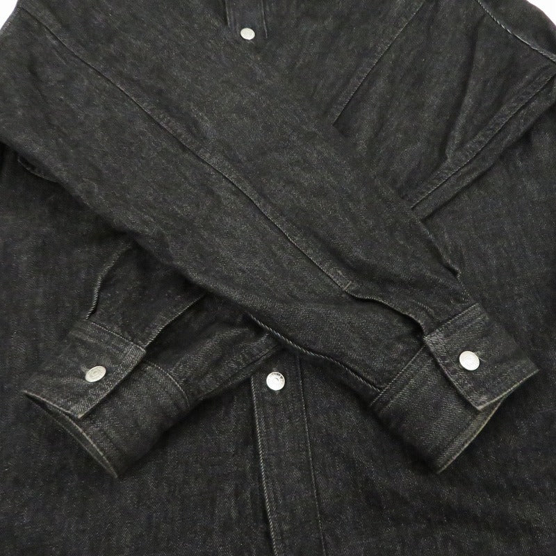 COOTIE | クーティー Denim Work Shirt その他トップス デニムシャツ ブラック サイズ：L【瀬戸大橋店】