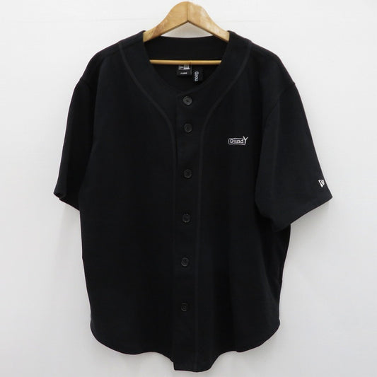 Ground Y | グラウンドワイ BACK LOGO BASE BALL SHIRT 半袖シャツ GK-T91-090-2-05 ブラック サイズ：XL【瀬戸大橋店】