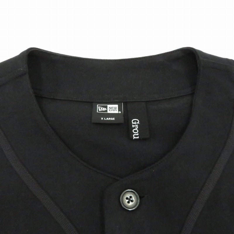 Ground Y | グラウンドワイ BACK LOGO BASE BALL SHIRT 半袖シャツ GK-T91-090-2-05 ブラック サイズ：XL【瀬戸大橋店】