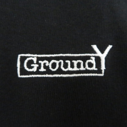 Ground Y | グラウンドワイ BACK LOGO BASE BALL SHIRT 半袖シャツ GK-T91-090-2-05 ブラック サイズ：XL【瀬戸大橋店】