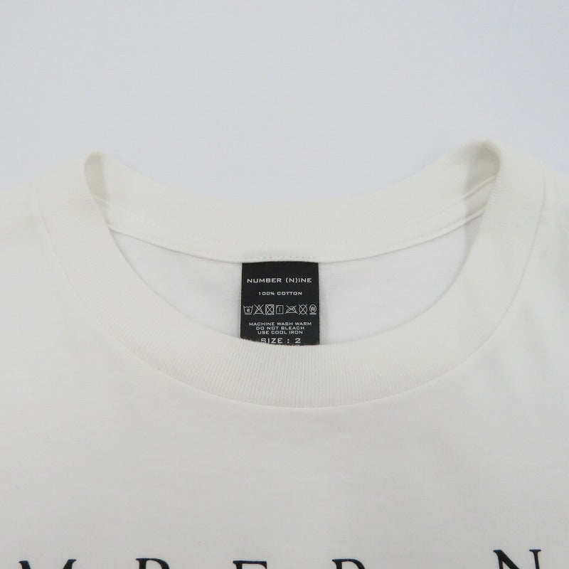 NUMBER(N)INE | ナンバーナイン Night Crawler Zeppelin skull Tee 半袖Ｔシャツ ホワイト サイズ：2【瀬戸大橋店】