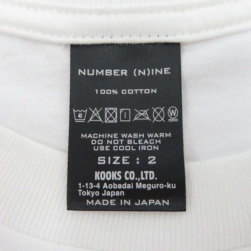 NUMBER(N)INE | ナンバーナイン Night Crawler Zeppelin skull Tee 半袖Ｔシャツ ホワイト サイズ：2【瀬戸大橋店】