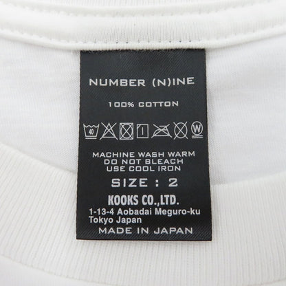 NUMBER(N)INE | ナンバーナイン Night Crawler Zeppelin skull Tee 半袖Ｔシャツ ホワイト サイズ：2【瀬戸大橋店】