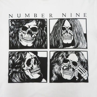 NUMBER(N)INE | ナンバーナイン Night Crawler Zeppelin skull Tee 半袖Ｔシャツ ホワイト サイズ：2【瀬戸大橋店】