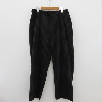 COOTIE | クーティー STRIPE T/W 2 Tuck Easy Pants パンツ ブラック サイズ：L【瀬戸大橋店】