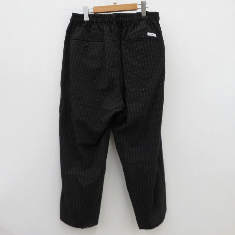 COOTIE | クーティー STRIPE T/W 2 Tuck Easy Pants パンツ ブラック サイズ：L【瀬戸大橋店】