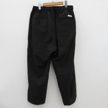 COOTIE | クーティー STRIPE T/W 2 Tuck Easy Pants パンツ ブラック サイズ：L【瀬戸大橋店】