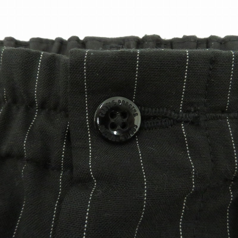COOTIE | クーティー STRIPE T/W 2 Tuck Easy Pants パンツ ブラック サイズ：L【瀬戸大橋店】
