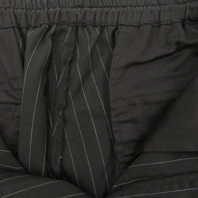 COOTIE | クーティー STRIPE T/W 2 Tuck Easy Pants パンツ ブラック サイズ：L【瀬戸大橋店】