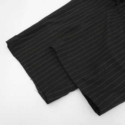 COOTIE | クーティー STRIPE T/W 2 Tuck Easy Pants パンツ ブラック サイズ：L【瀬戸大橋店】