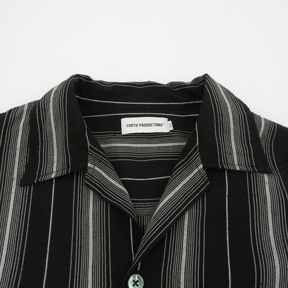 COOTIE | クーティー Dobby Chain Stripe L/S Cavana Shirt その他トップス ブラック サイズ：L【瀬戸大橋店】