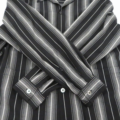 COOTIE | クーティー Dobby Chain Stripe L/S Cavana Shirt その他トップス ブラック サイズ：L【瀬戸大橋店】