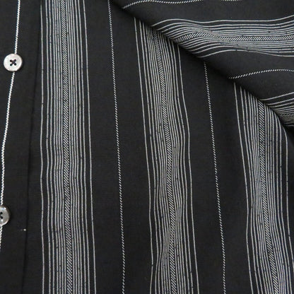 COOTIE | クーティー Dobby Chain Stripe L/S Cavana Shirt その他トップス ブラック サイズ：L【瀬戸大橋店】