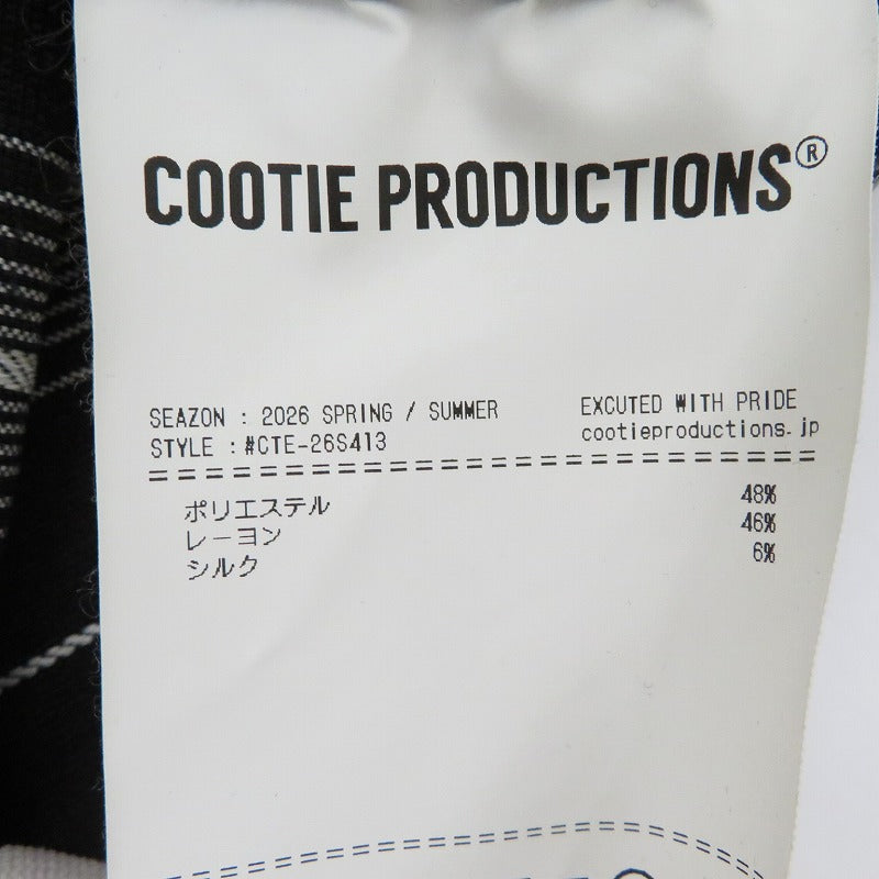 COOTIE | クーティー Dobby Chain Stripe L/S Cavana Shirt その他トップス ブラック サイズ：L【瀬戸大橋店】