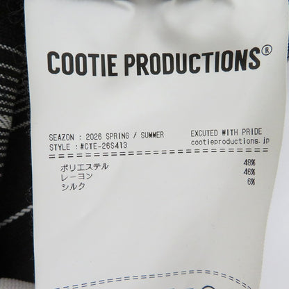 COOTIE | クーティー Dobby Chain Stripe L/S Cavana Shirt その他トップス ブラック サイズ：L【瀬戸大橋店】