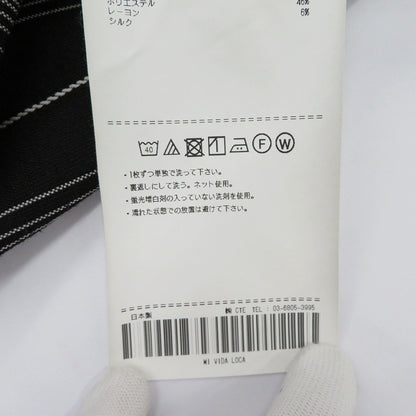 COOTIE | クーティー Dobby Chain Stripe L/S Cavana Shirt その他トップス ブラック サイズ：L【瀬戸大橋店】