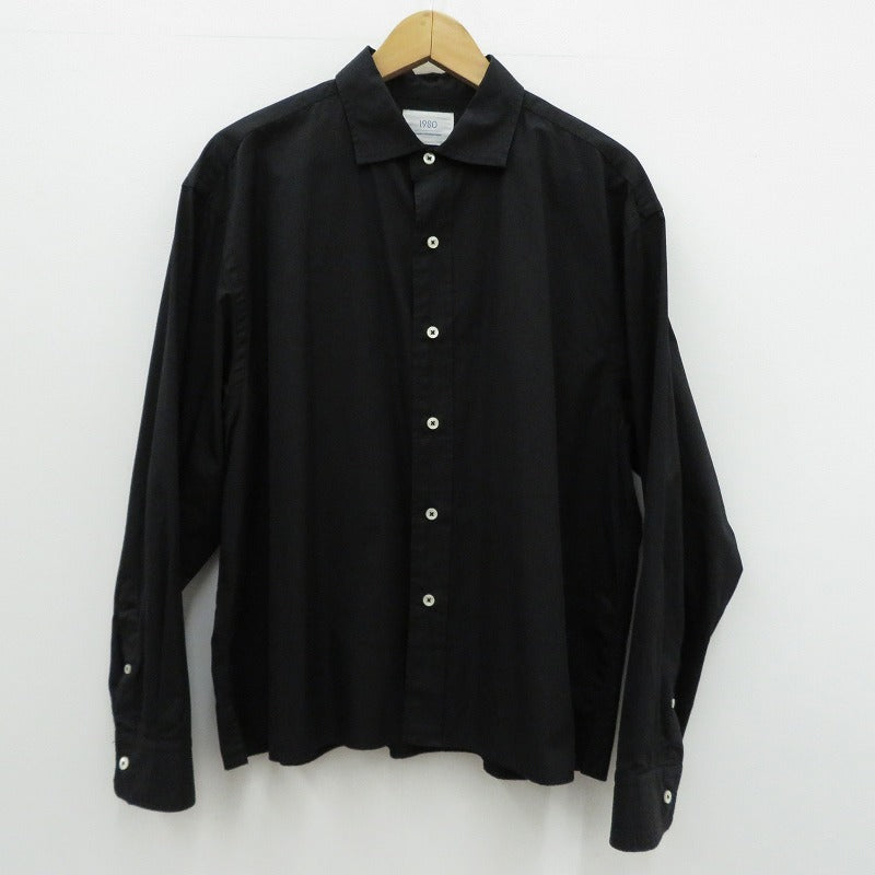 24/7 Oversize Shirt 長袖シャツ 19SO-88 19SO×THOMAS MASON ブラック サイズ：M【瀬戸大橋店】
